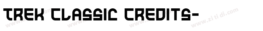 Trek Classic Credits字体转换